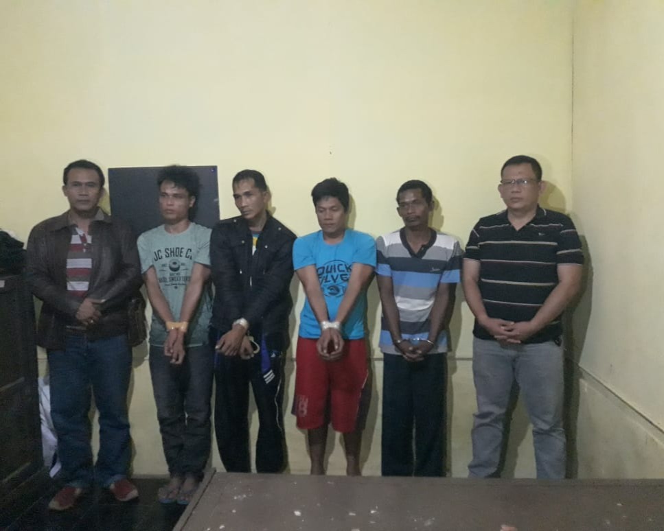 Tim Opsnal Reskrim Polsek Bangko Pusako Polres Rohil Berhasil Amankan Empat Pelaku Pencurian Aset PT CPI