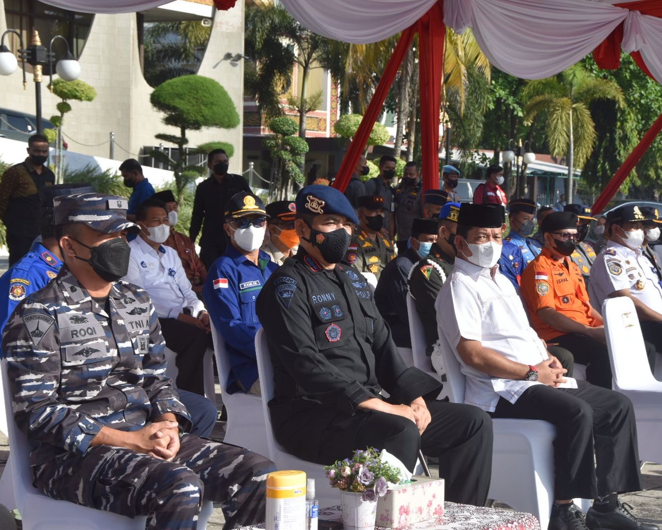 Dansat Brimob Polda Riau Menghadiri Apel Gelar Pasukan Operasi Ketupat Lancang Kuning Tahun 2022