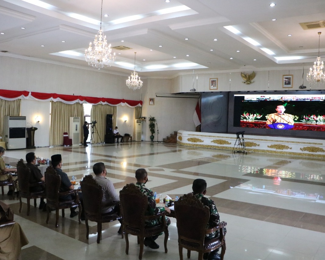 Danlanud RSN Hadiri Rakor Pengarahan Presiden RI