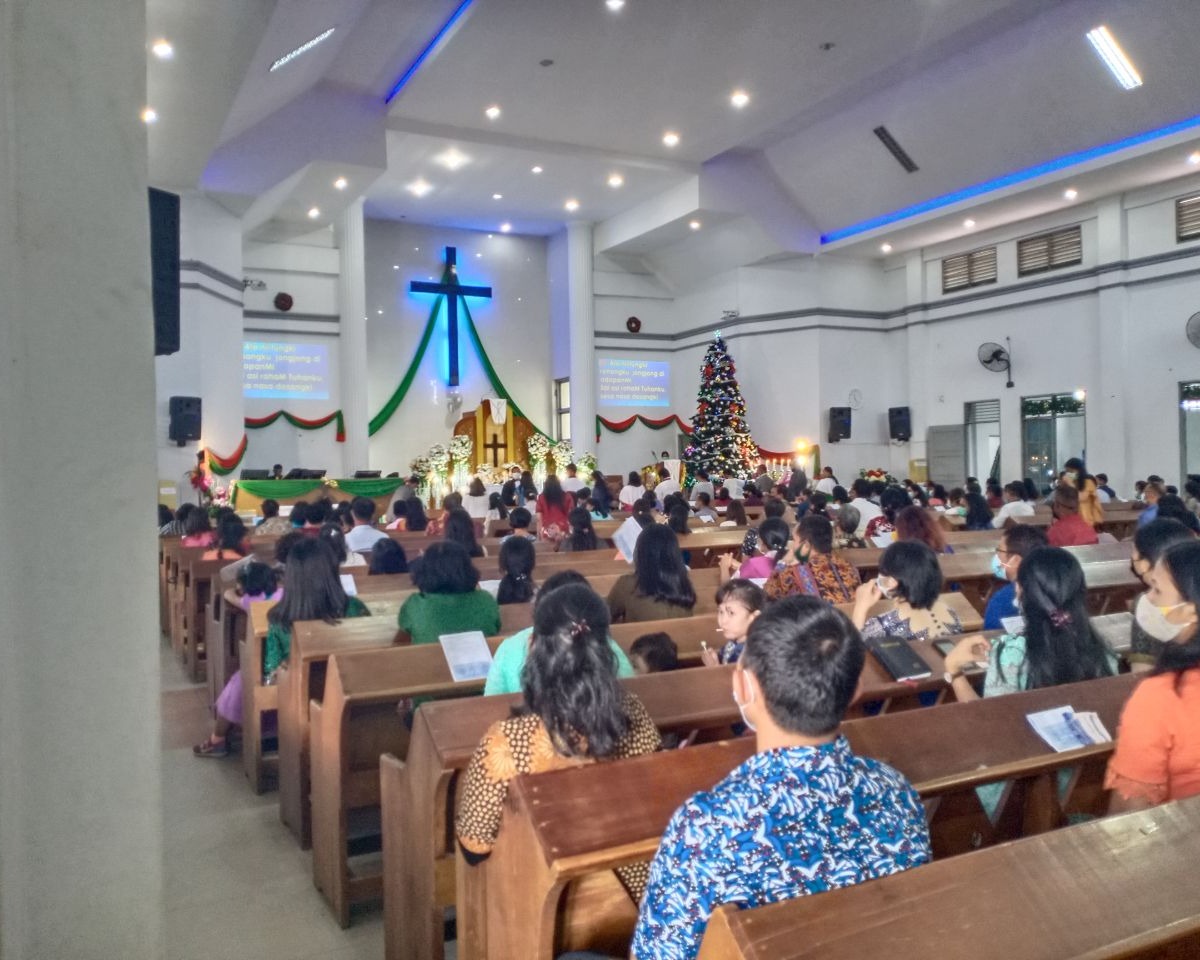 Personil Kodim 0301/PBR Lakukan Peninjauan Pelaksanaan Perayaan Hari Natal 2020 di Tiga Gereja