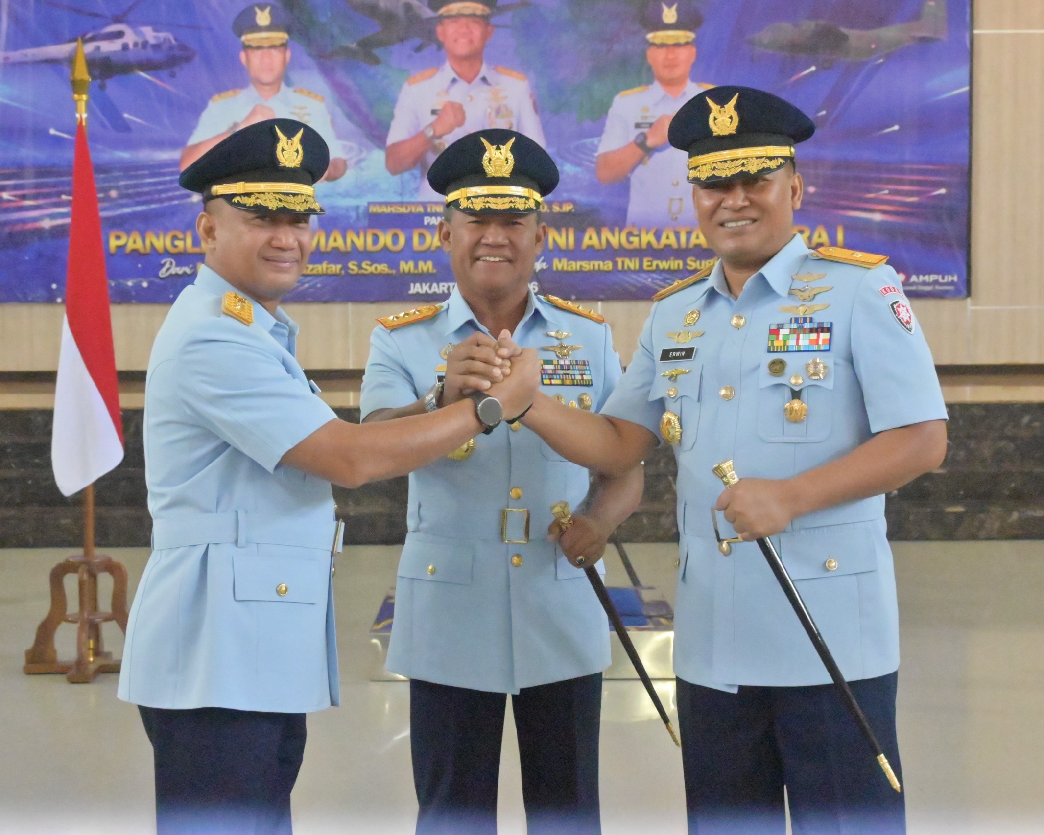 Pimpin Sertijab Pangkodau I, Pangkoopsudnas: Jaga Marwah TNI AU Dalam Mengemban Tugas