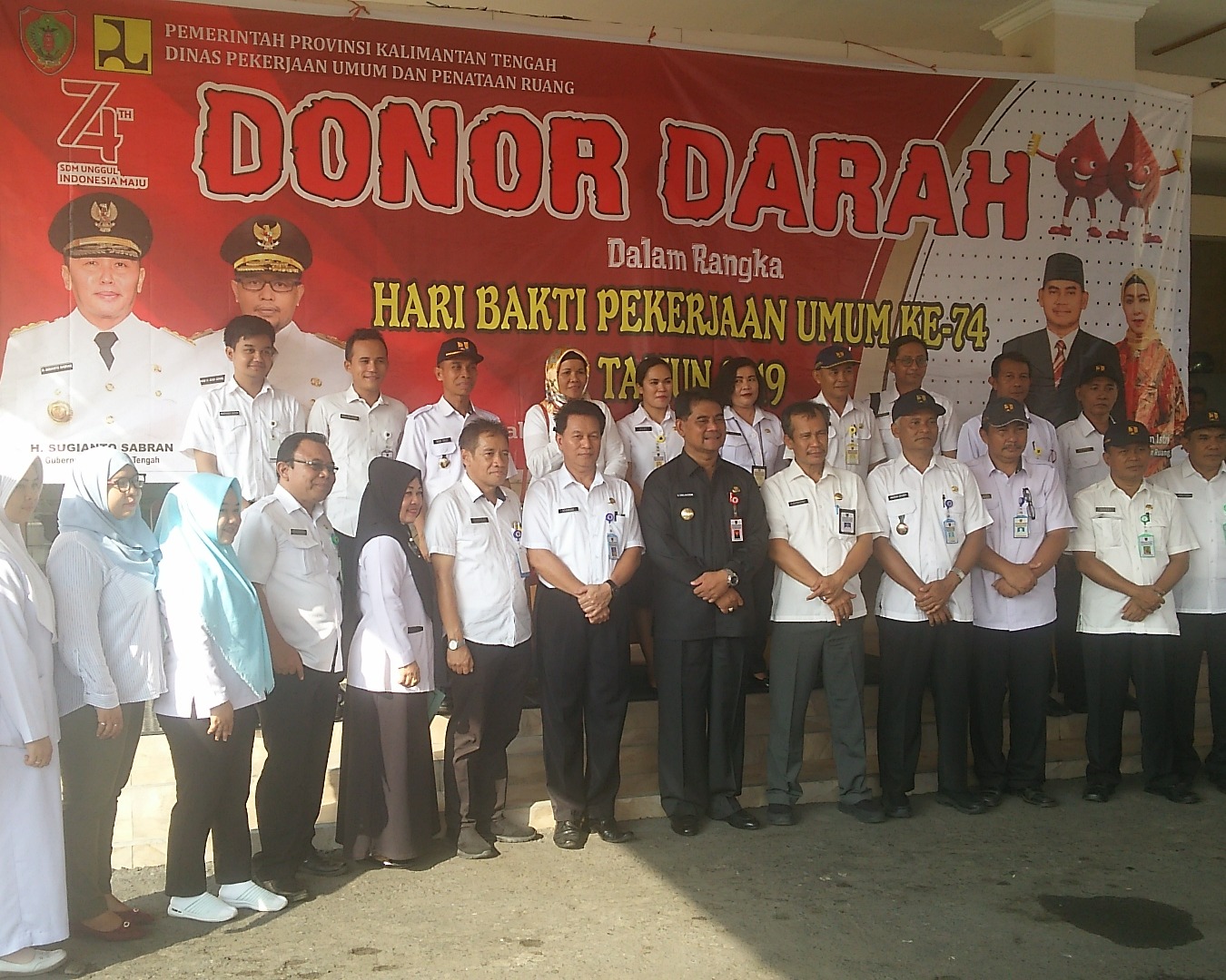 Dalam Rangka Menyambut Hari Bakti Dinas PUPR Provinsi Kalteng Menggelar Bermacam Lomba Dan Kegiatan Sosial Donor Darah