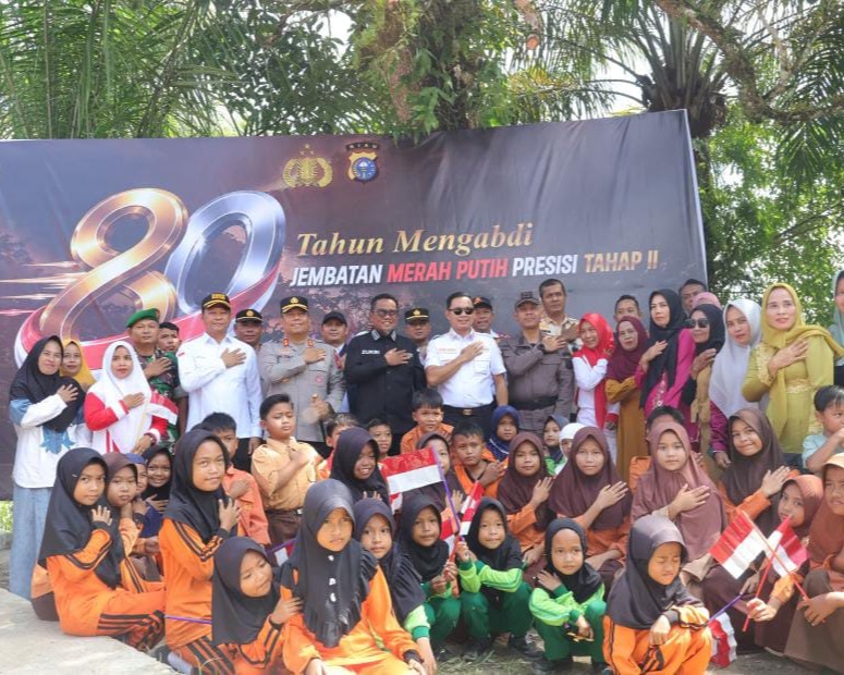 Jembatan Merah Putih Presisi Tahap II Resmi Dibuka Di Ransang, Akses Pendidikan Dan Ekonomi Warga Pelalawan Kini Lebih Dekat