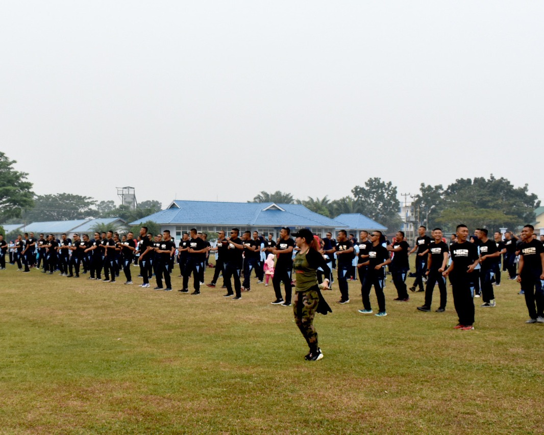 Danwing III Paskhas Tatap Muka dan Olahraga Bersama Dengan Yonko 462 Paskhas