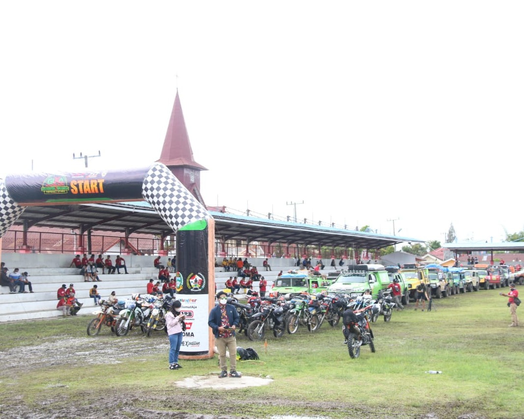 Gelar Serimonial Start Event Green International Xtreme Anventure (GIXA) Ke-VII 2021 Di Kabupaten Tapanuli Utara