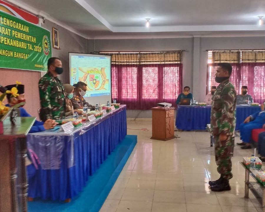 Kodim 0301/PBR Selenggarakan Komsos Bersama Aparat Pemerintah, Dengan Tema: 