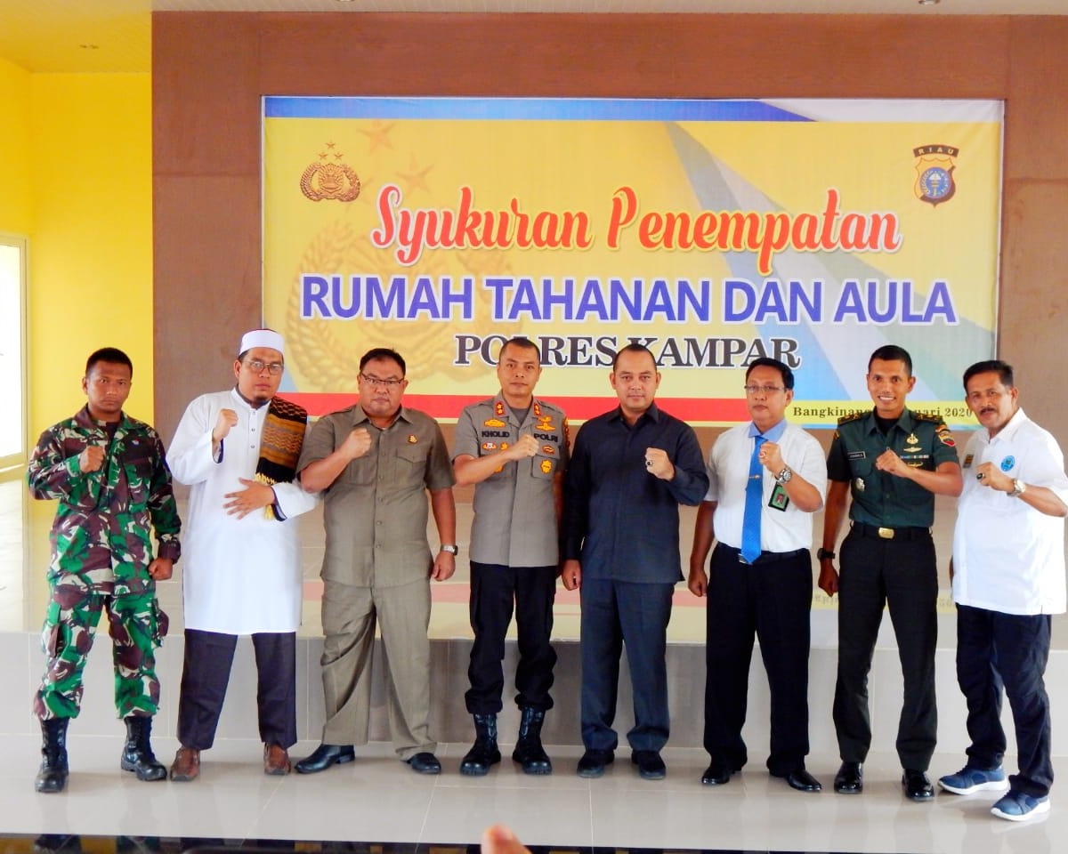 Polres Kampar Laksanakan Acara Syukuran Penempatan Rumah Tahanan dan Aula Baru