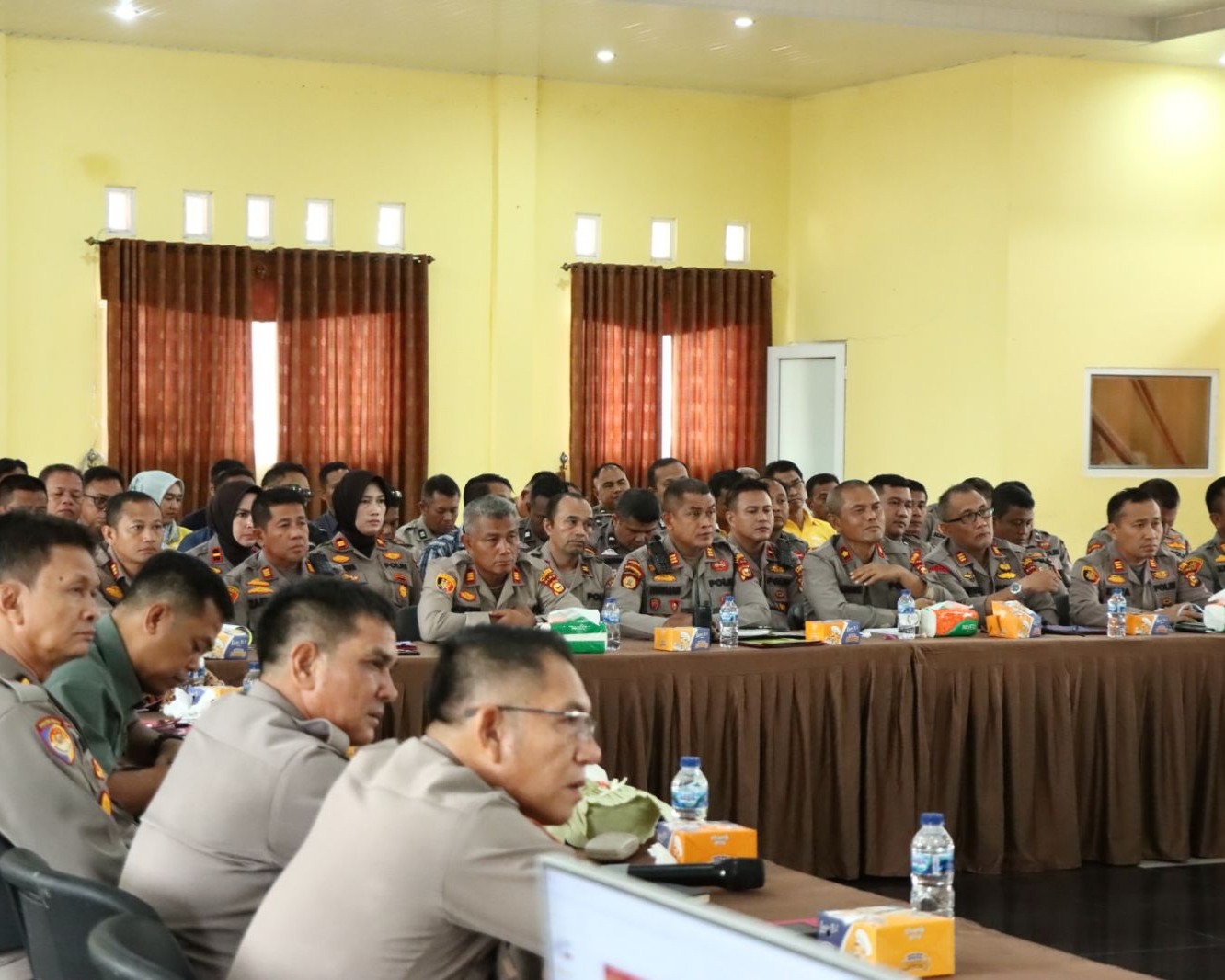 Kapolres Kampar Pimpin Langsung Pelaksanaan Gelar Operasional Dan Anev Kinerja