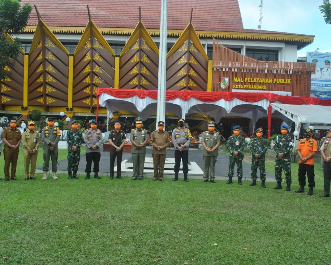 Kapolresta Pekanbaru Hadiri Sertijab Kasatpol PP Kota Pekanbaru Defenitif Iwan Simatupang