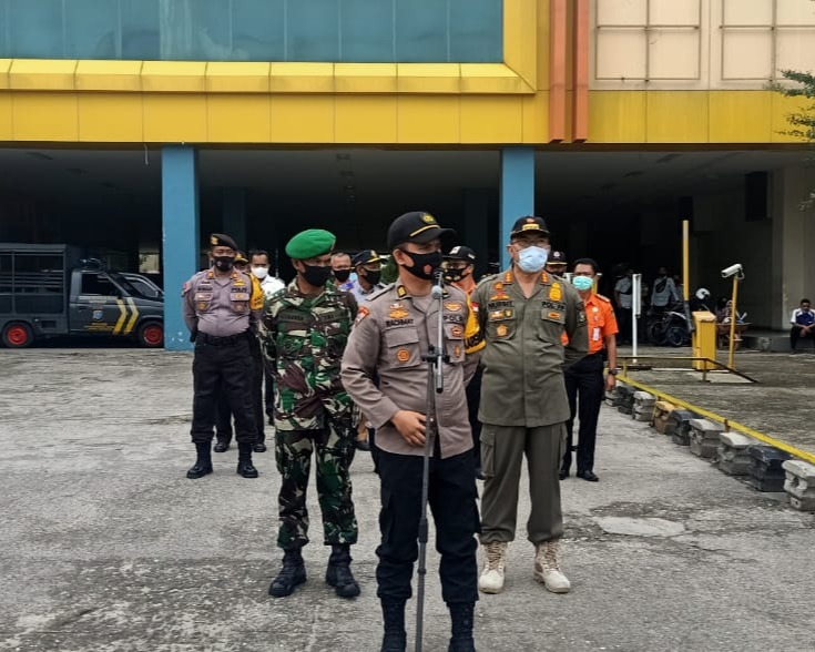 Satgas Pemburu Teking Covid-19 Kabupaten Kampar Lakukan Operasi Yustisi di Kota Bangkinang