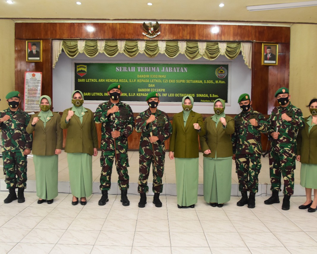 Danrem 031/WB Pimpin Sertijab Dua Jabatan Dandim di Jajarannya