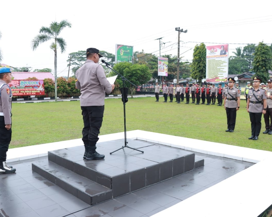 Kapolres Kampar Pimpin Langsung Sertijab Kasat Reskrim
