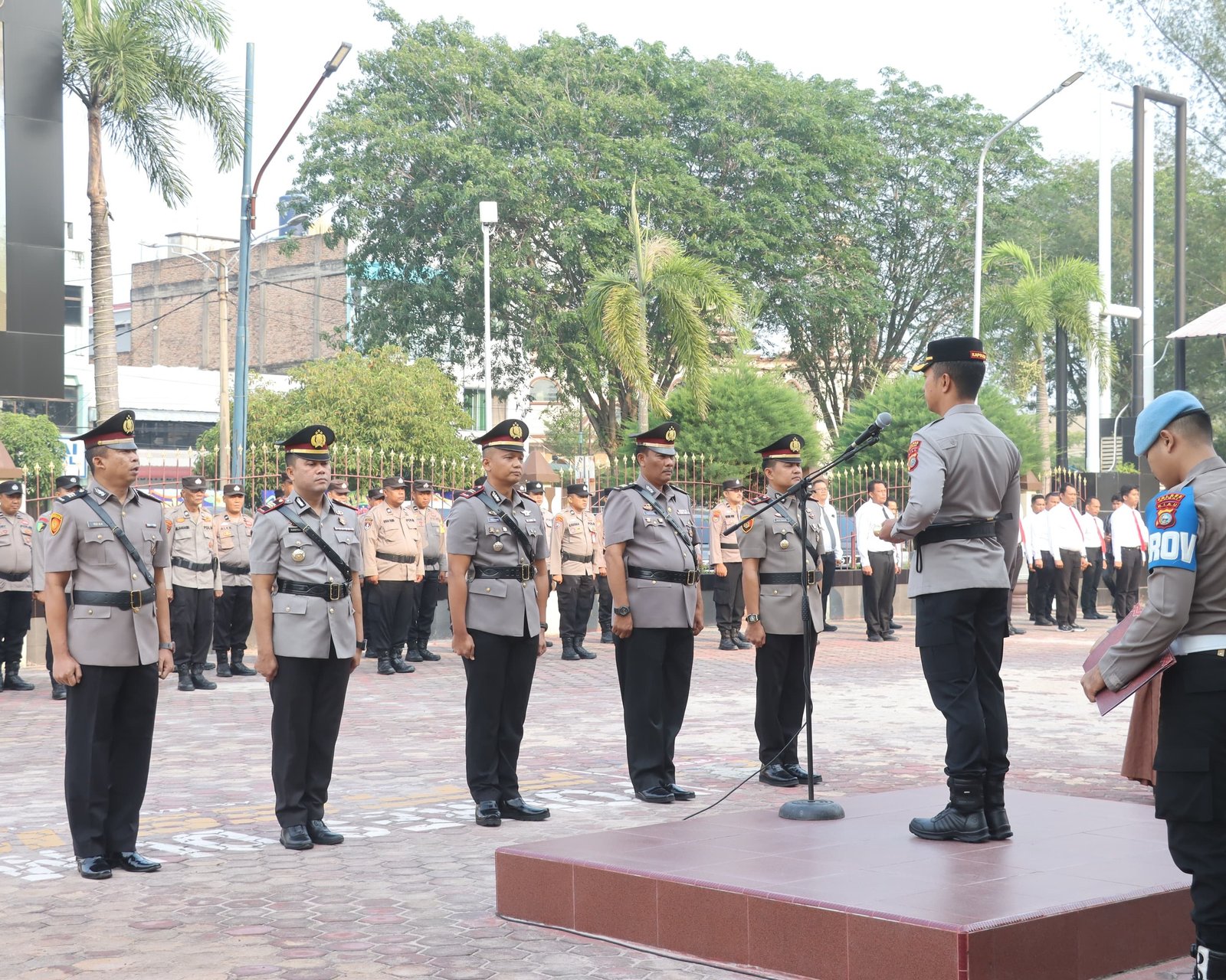 Kapolres Dumai Pimpin Gelar Sertijab dan Kenal Pamit Kasat Intelkam serta Dua Kapolsek