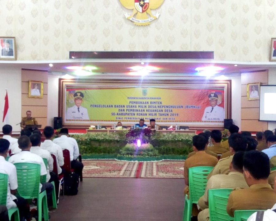Bupati Rohil Membuka Acara Bimtek BUMKep Di Bagansiapiapi