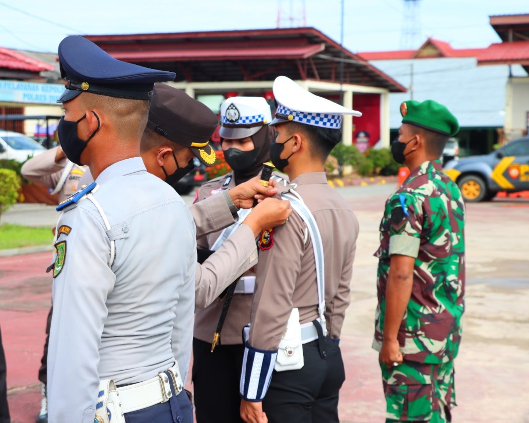 Kapolres Inhu Pimpin Apel Gelar Pasukan Operasi Zebra Lancang Kuning 2022, Razia Resmi Dimulai