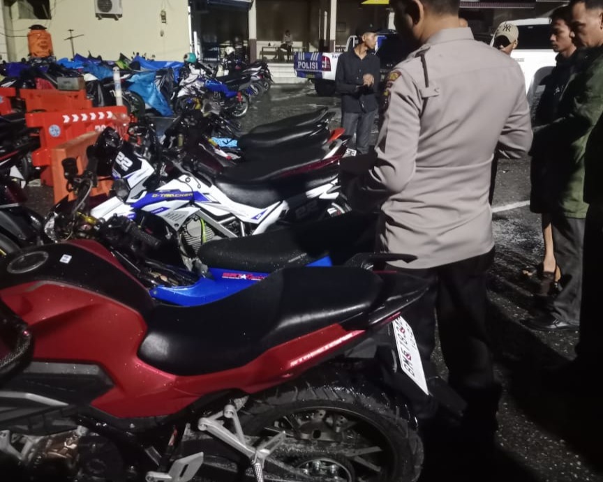 Antisipasi Geng Motor dan Balap Liar, Jajaran Polresta Pekanbaru Gelar Razia Lokasi Rawan