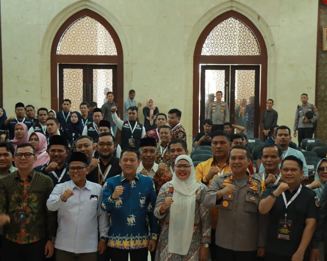 164 Personil Polres Kampar dan BKO Brimob Polda Riau Siap Amankan Rapat Pleno KPU