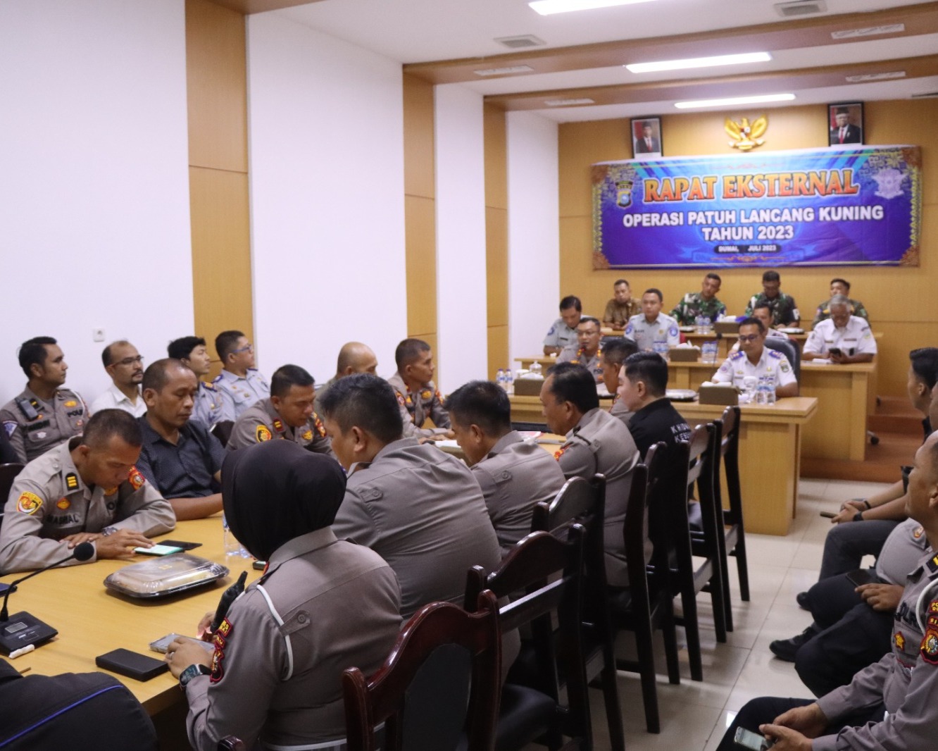 Polres Dumai Gelar Rapat Eksternal Operasi Patuh Lancang Kuning Tahun 2023