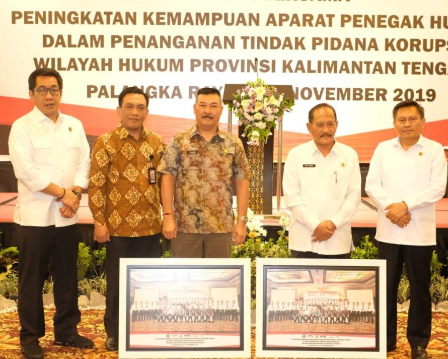 Kapolda Kalteng Mengahadiri Penutupan Pelatihan Penanganan Tindak Pidana Korupsi