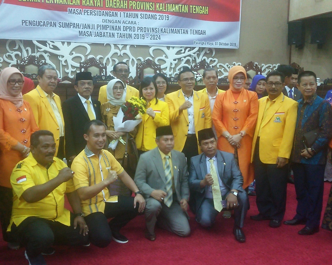 Empat Pimpinan DPRD Kalimantan Tengah Periode 2019-2024 Resmi Dilantik