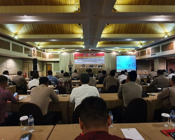 Polda Riau Gelar Rapat Analisa dan Evaluasi Ops Bina Kusuma Muara Takus 2019