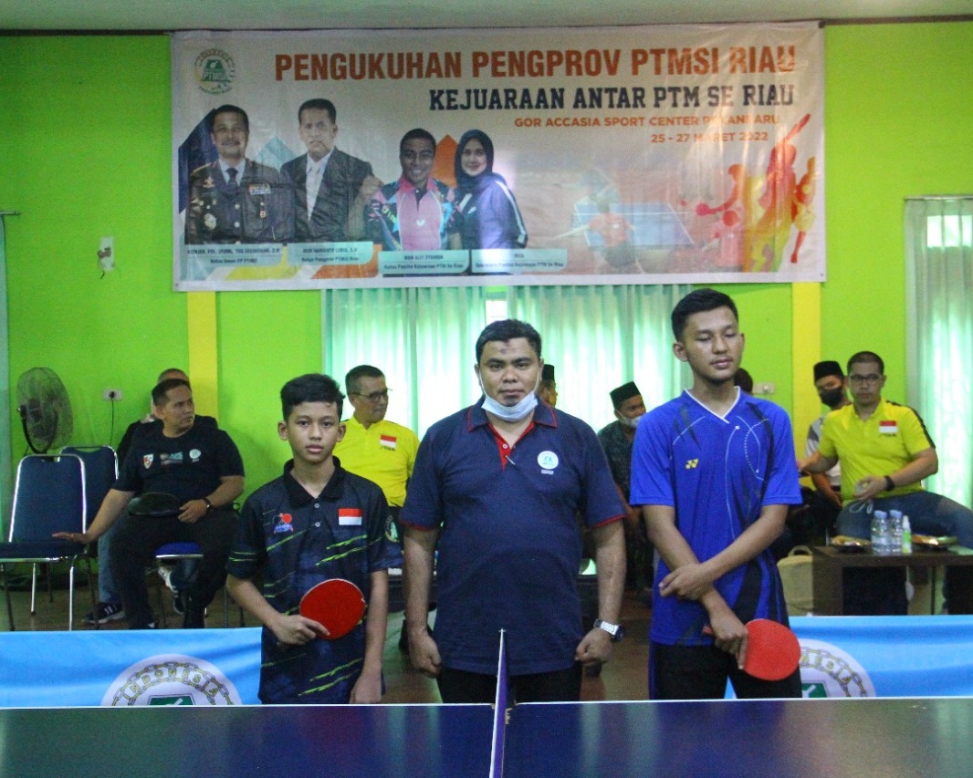 Sebanyak 150 Peserta Ikuti Kejuaraan Tenis Meja Pengprov PTMSI Riau