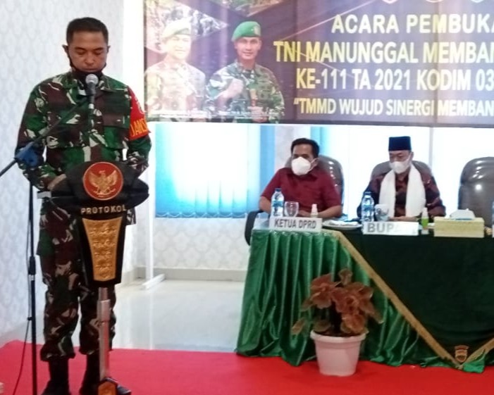 Bersama Bupati, TMMD Ke 111 Kodim 0321/Rohil Diresmikan