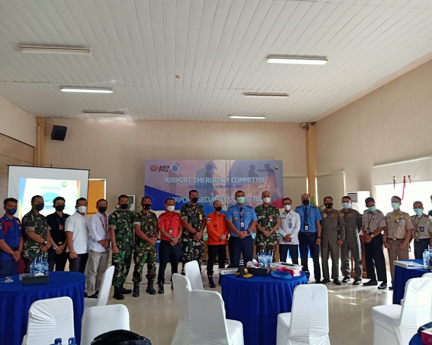 Bandara SSK II Pekanbaru Gelar Rapat Komite Penanggulangan Keadaan Darurat dan Rapat Komite Keamanan Bandar Udara Ke-4 Tahun 2021