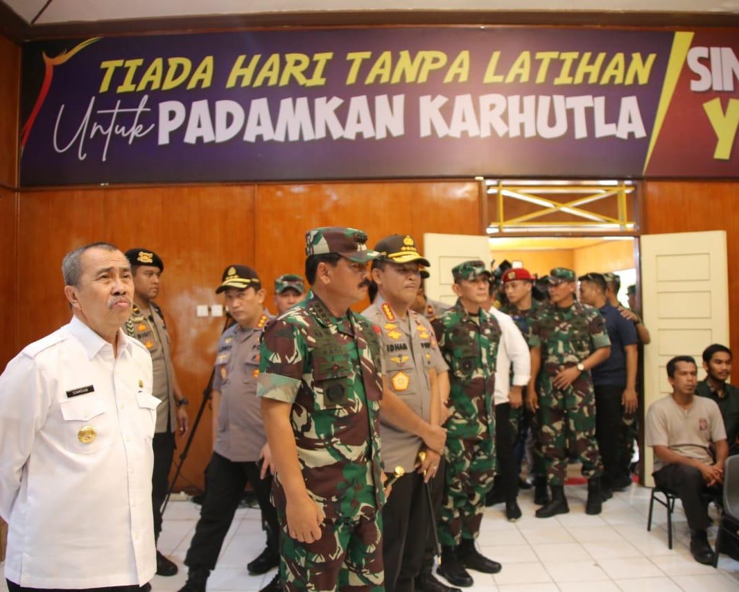 Dalam Rakor Penanganan Karhutla, Panglima TNI: Ini Merupakan Tugas Kita Bersama Dengan Bersinergi