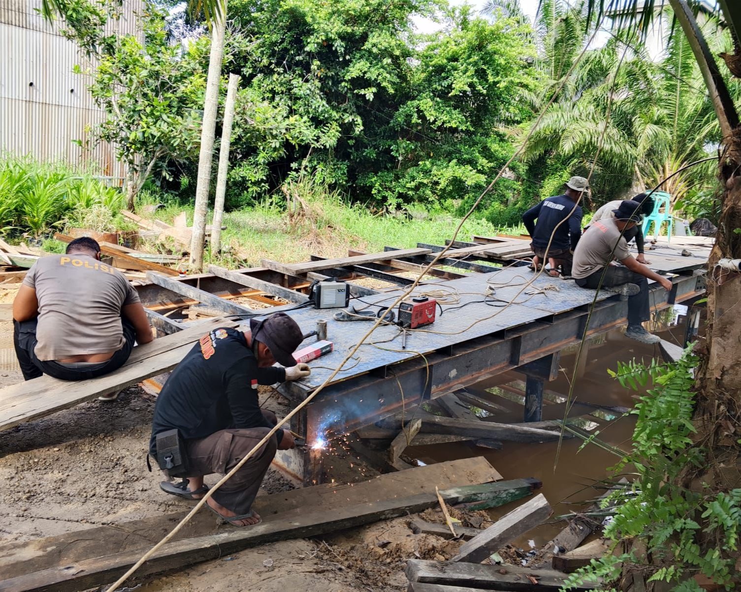 Pembangunan Jembatan Presisi Tahap II Di Ransang Kecamatan Pelalawan Capai 65 Persen, Akses Dusun II-III Segera Lancar