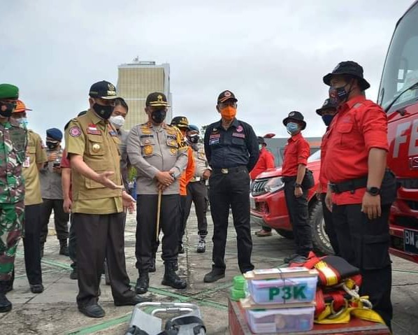 Gubri Pimpin Apel Kesiapan Menghadapi Bencana Alam di Wilayah Provinsi Riau