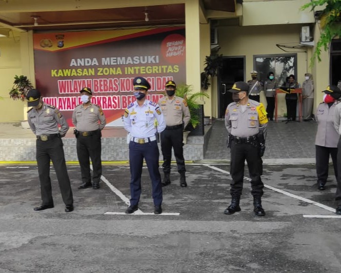 Operasi Patuh Lancang Kuning 2020 Dimulai, Polresta Pekanbaru Laksanakan Apel Gelar Pasukan