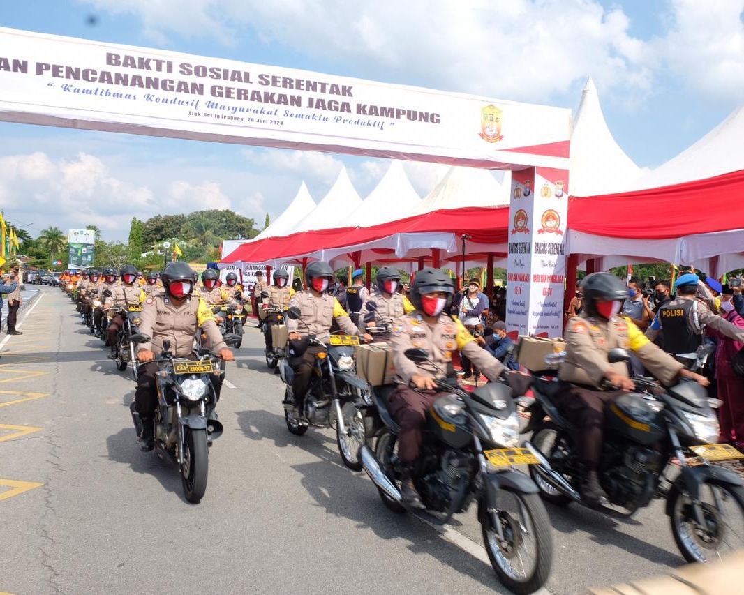 Dipusatkan Kabupaten Siak, Polda Riau Gelar Bakti Sosial Serentak Bersempena Hari Bhayangkara Ke 74