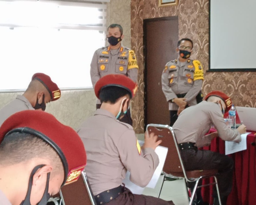 Kapolresta Pekanbaru Tinjau Pelaksanaan Vaksinasi Covid-19, Sebanyak 150 Personil