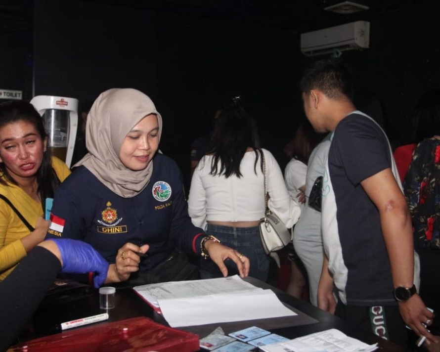 Ditresnarkoba Polda Kalteng Gelar Razia THM bersama BNNP dan Denpom Palangka Raya
