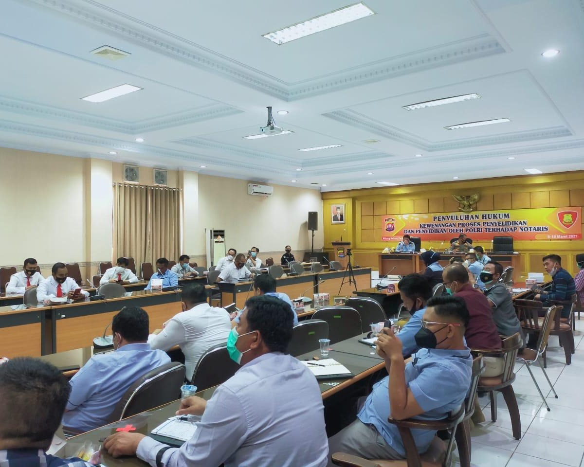 Bidkum Polda Banten Gelar Penyuluhan Hukum Tentang Proses Lidik Sidik Terhadap Notaris