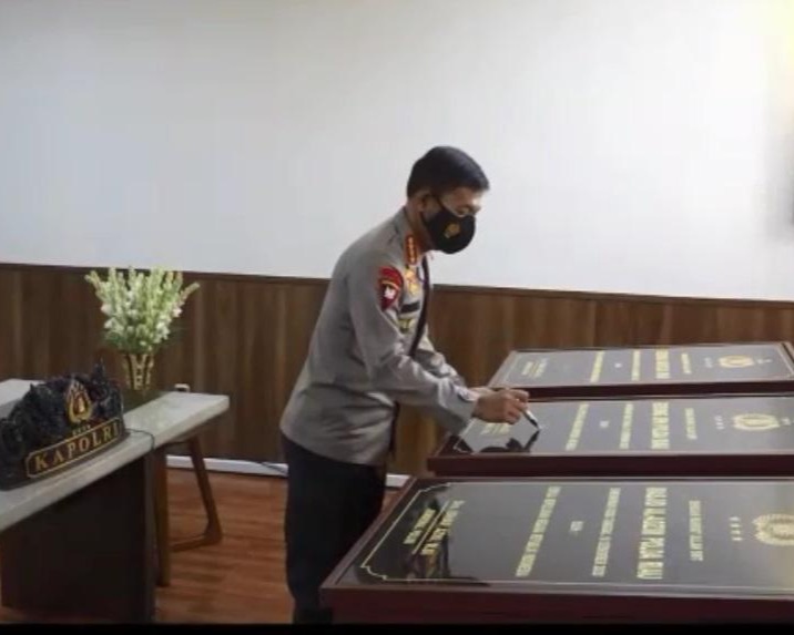Virtual, Wakapolri Resmikan Gedung Mapolda, SPN Serta Masjid Al Adzim Polda Riau