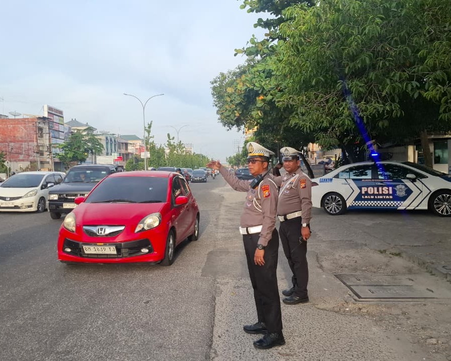 Sinergi Dan Aksi Nyata Ditlantas Polda Riau: Urai Kemacetan, Edukasi Kamseltibcarlantas Dan Green Policing