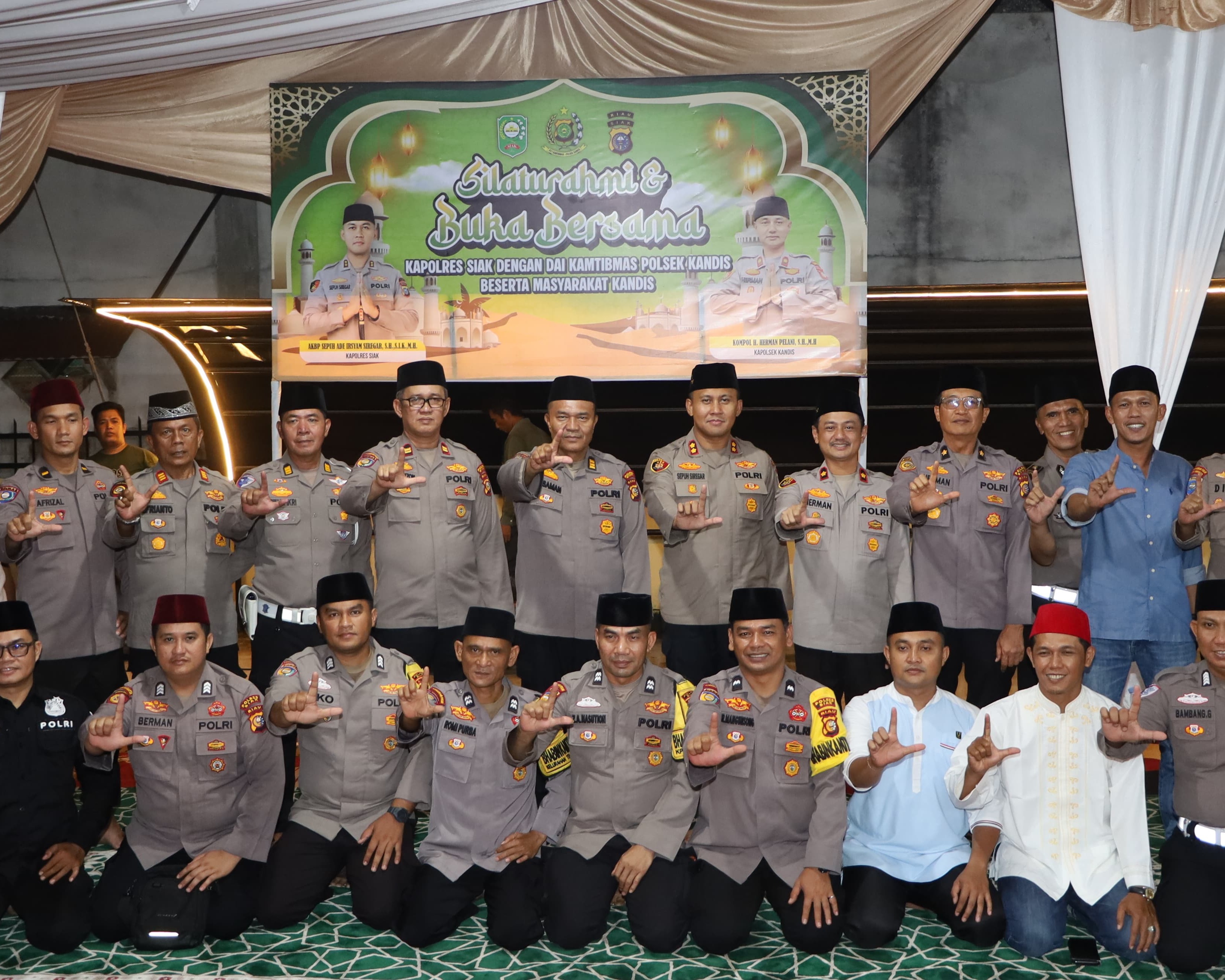Kapolres Siak Gelar Safari Ramadhan dan Buka Puasa Bersama Da’i Kamtibmas di Polsek Kandis