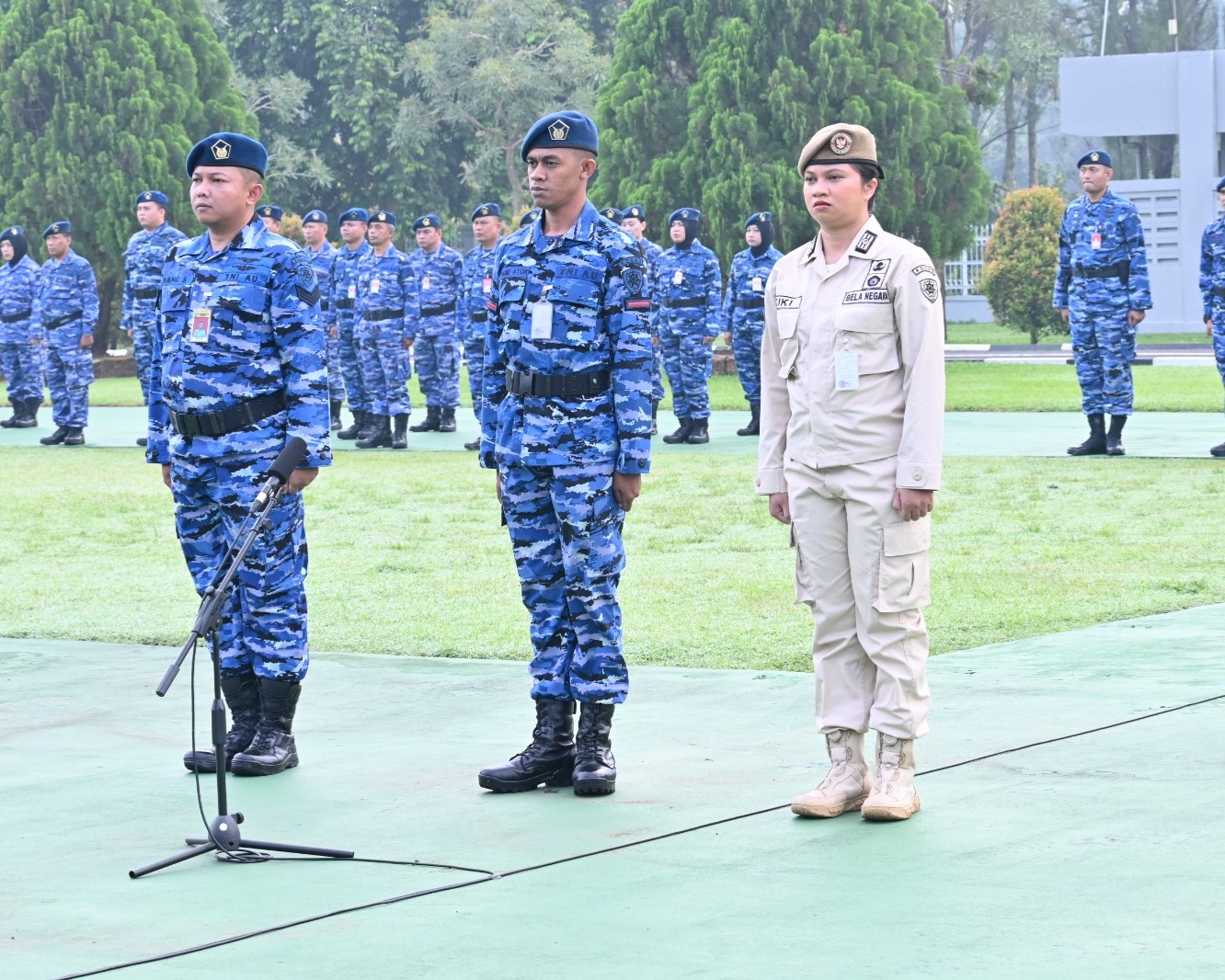 47 Personel Makodau I Laksanakan Tradisi Kenaikan Pangkat