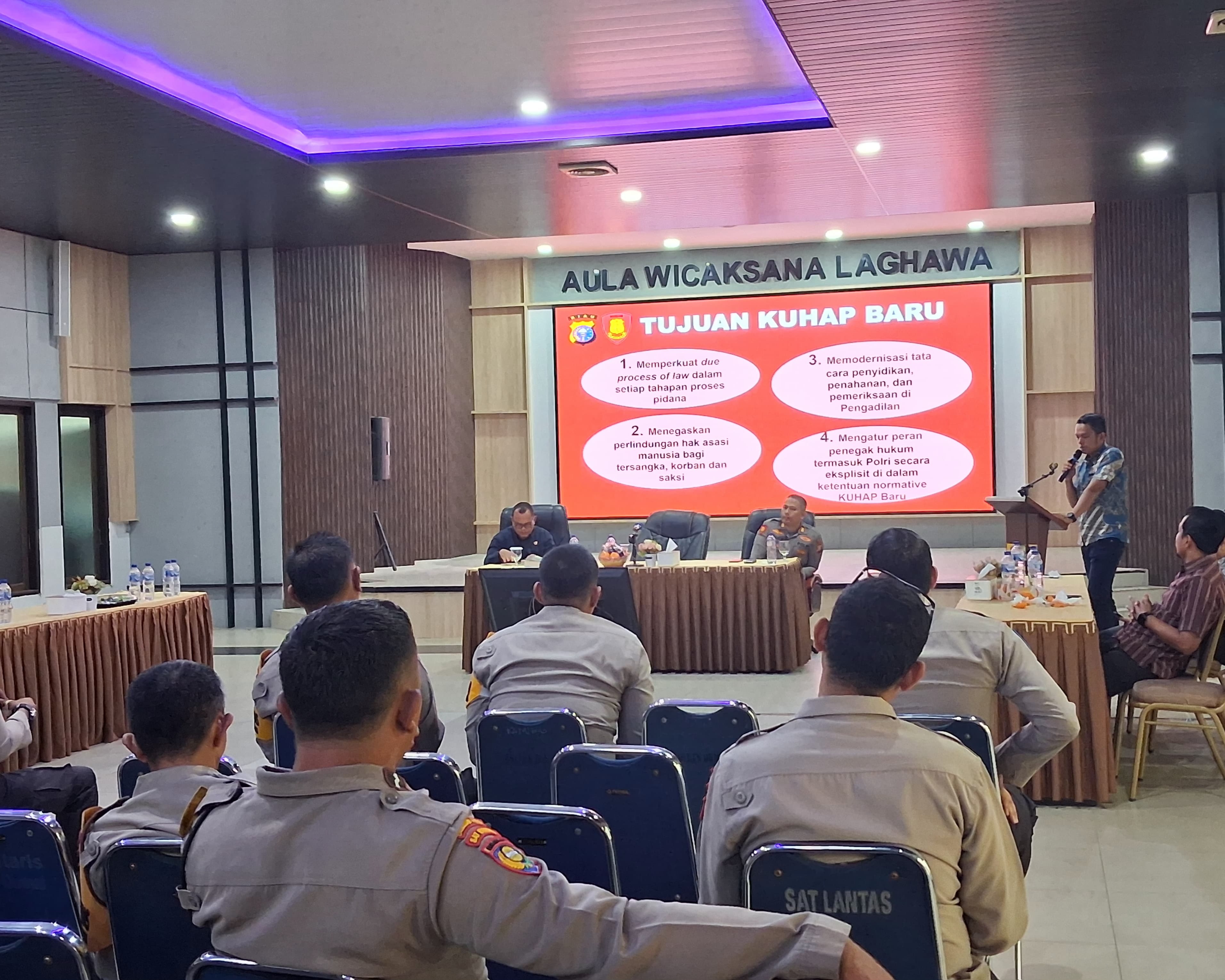 Polres Dumai Gelar Sosialisasi KUHP Dan KUHAP Baru, Ajak Personil Sinergikan Implementasi