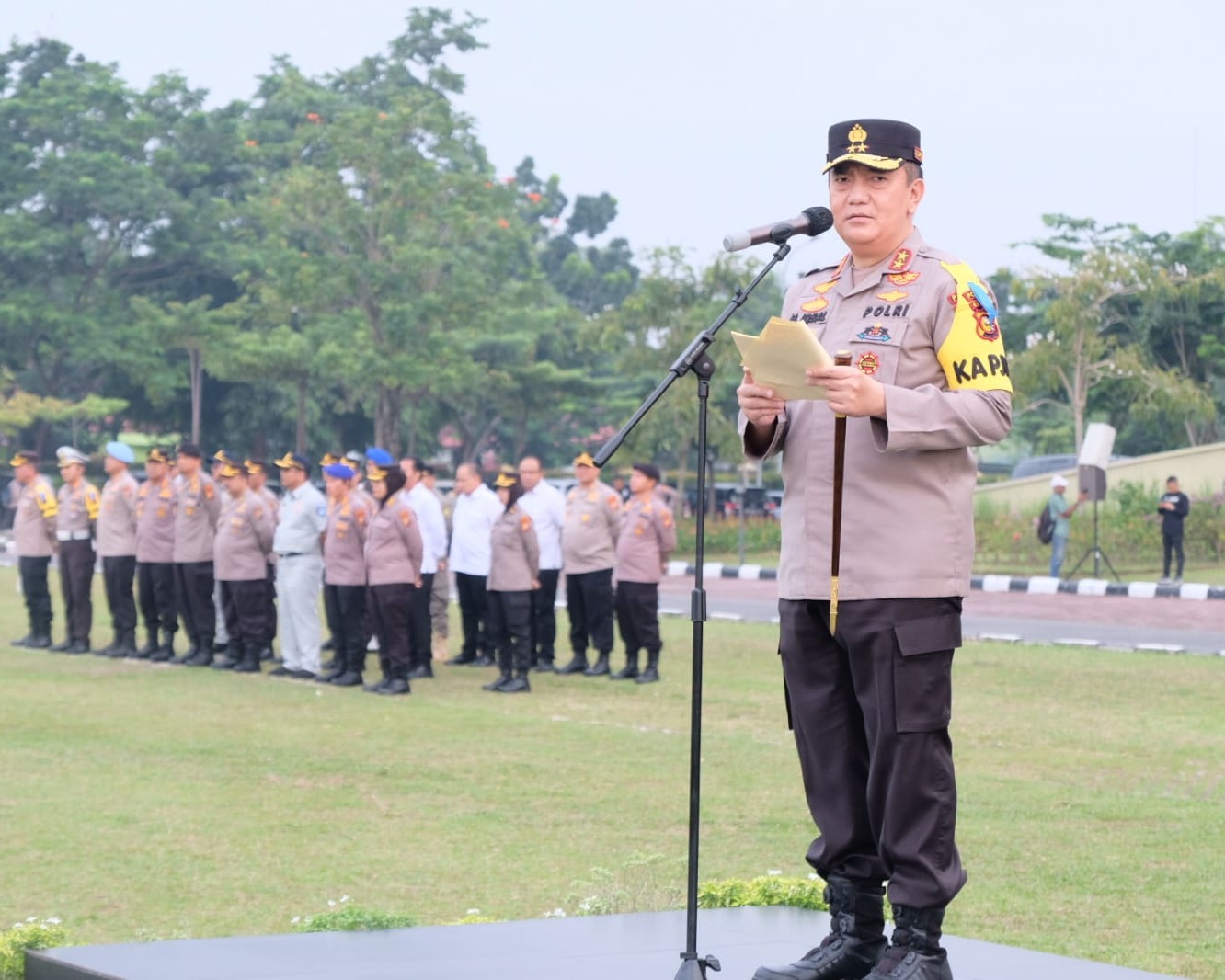 Kapolda Riau Pimpin Apel Gelar Pasukan Operasi Zebra Lancang Kuning 2023