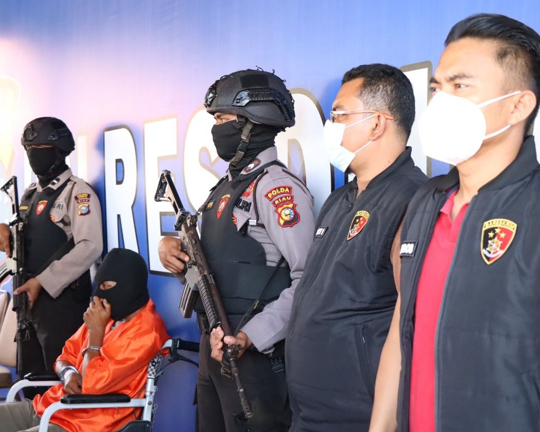 Tim Gabungan Polres Dumai Bekuk Pelaku Pembunuhan Gunakan Senapan Di Bukit Kapur