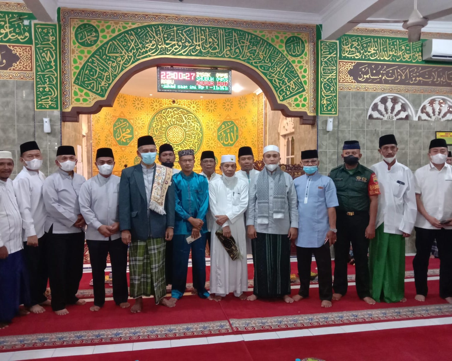 Babinsa Kodim 0301/PBR Hadiri Safari Ramadan Wakil Walikota Di Masjid Al Jihad