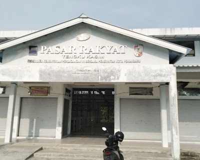 Pasar Rakyat Tengku Kasim Kurang Diminati Pedagang, Hendra Putra Kabid Pasar Sebut Ada Persoalan