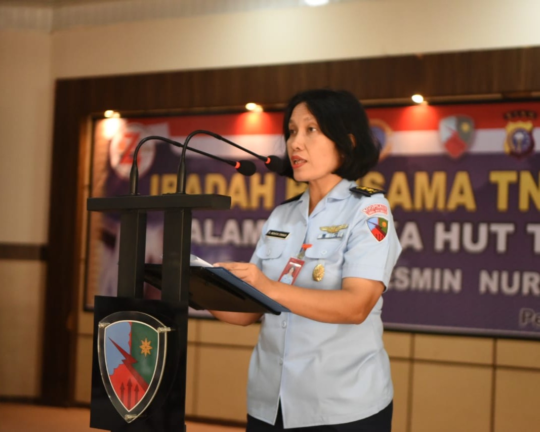 Danlanud RSN: Hidup Rukun, Damai, Cinta Kasih, TNI-Polri Semakin Kuat