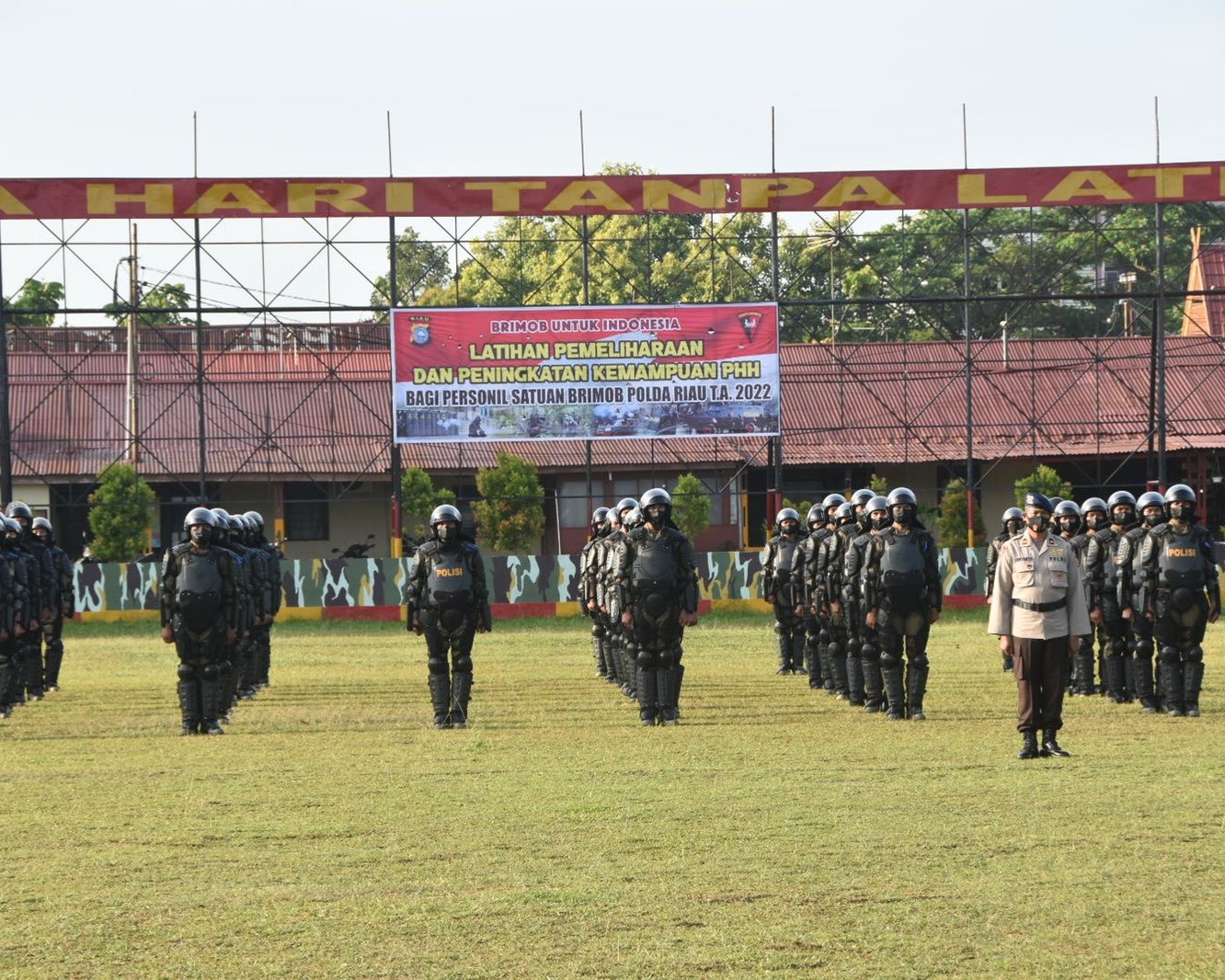 Satuan Brimob Polda Riau Laksanakan Latihan Pemeliharan dan Peningkatan Kemampuan PHH