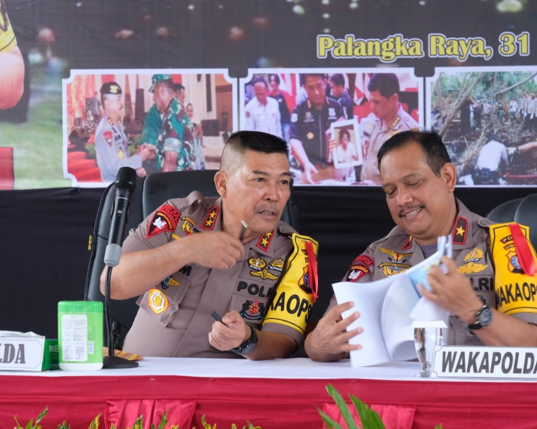 Polda Kalteng Gelar Konferensi Pers Menjelang di Akhir Tahun 2019
