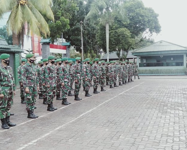 Usai Apel Pagi, Personil Kodim 0301/PBR Laksanakan Program Latihan Minggu Militer