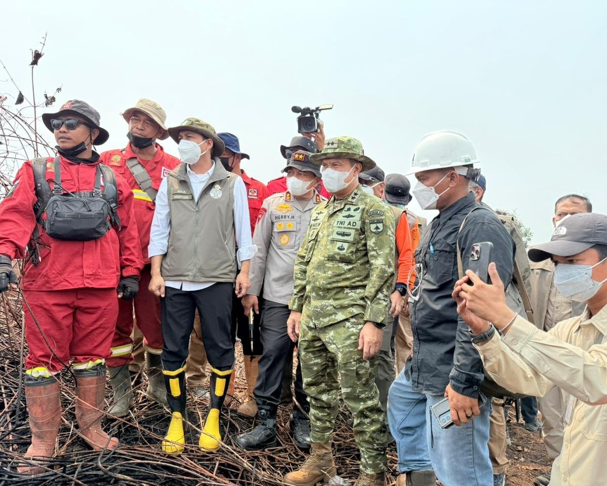 Menteri Kehutanan RI Tinjau Lokasi Karhutla dan Gelar Bakti Kesehatan Di Ukui Pelalawan